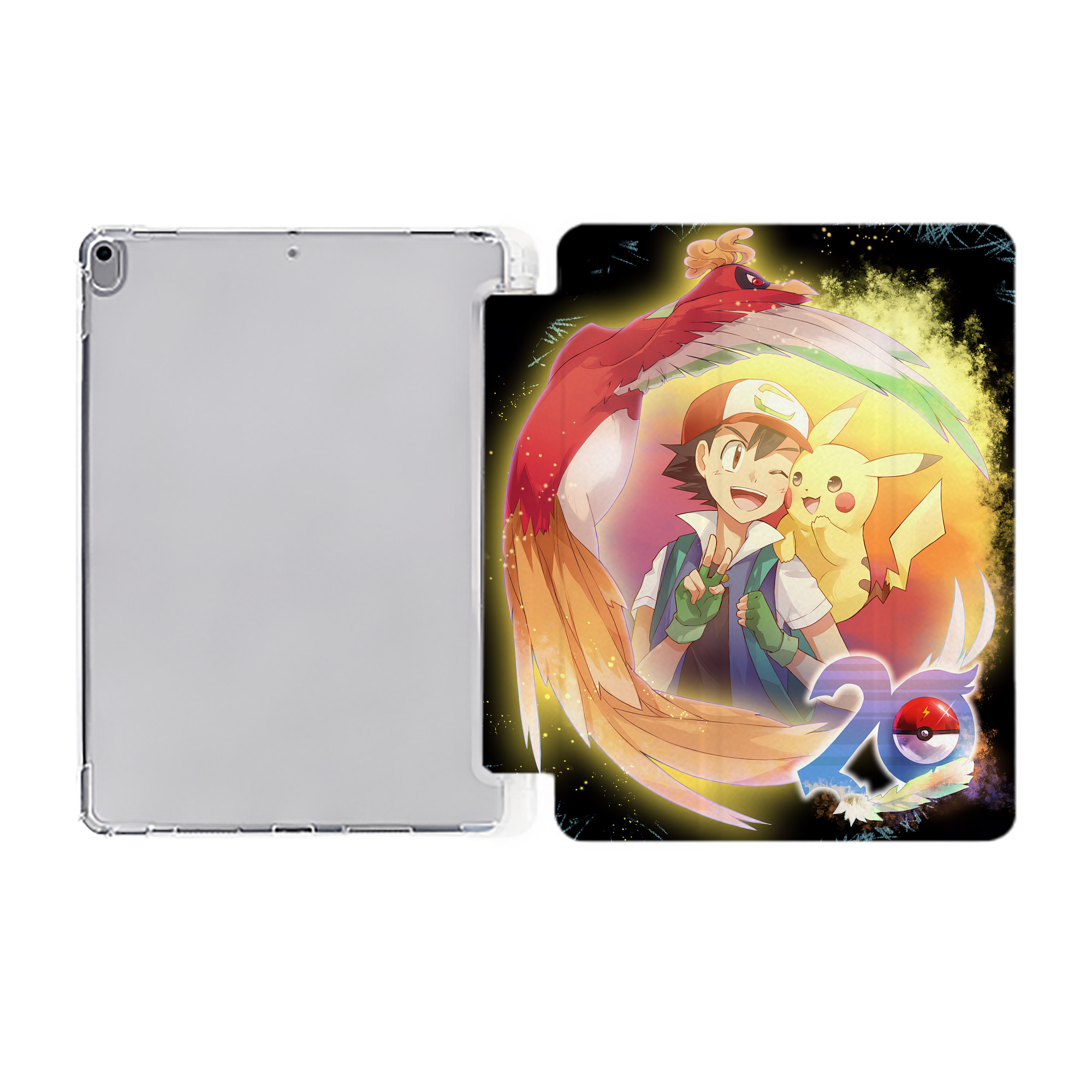 （画像用） ポケットモンスター Pokémon IPad ケース ペン収納付き 三つ折りスタンド PUレザー×シリコン 対応機種9.5/10.5/10.9インチ